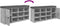 vidaXL - Schoenenbank - 102x32x50 - cm - bewerkt - hout - betongrijs