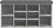 vidaXL - Schoenenbank - 102x32x50 - cm - bewerkt - hout - betongrijs
