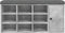 vidaXL - Schoenenbank - 102x32x50 - cm - bewerkt - hout - betongrijs