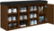 vidaXL - Schoenenbank - 102x32x50 - cm - bewerkt - hout - bruin - eikenkleur