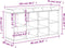 vidaXL - Schoenenbank - 102x32x50 - cm - bewerkt - hout - bruin - eikenkleur