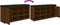 vidaXL - Schoenenbank - 102x32x50 - cm - bewerkt - hout - bruin - eikenkleur
