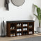 vidaXL - Schoenenbank - 102x32x50 - cm - bewerkt - hout - bruin - eikenkleur