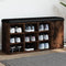 vidaXL - Schoenenbank - 102x32x50 - cm - bewerkt - hout - gerookt - eikenkleurig