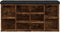 vidaXL - Schoenenbank - 102x32x50 - cm - bewerkt - hout - gerookt - eikenkleurig