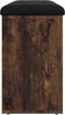 vidaXL - Schoenenbank - 102x32x50 - cm - bewerkt - hout - gerookt - eikenkleurig