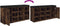 vidaXL - Schoenenbank - 102x32x50 - cm - bewerkt - hout - gerookt - eikenkleurig