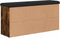 vidaXL - Schoenenbank - 102x32x50 - cm - bewerkt - hout - gerookt - eikenkleurig