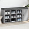 vidaXL - Schoenenbank - 102x32x50 - cm - bewerkt - hout - grijs - sonoma - eikenkleur