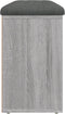 vidaXL - Schoenenbank - 102x32x50 - cm - bewerkt - hout - grijs - sonoma - eikenkleur