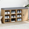 vidaXL - Schoenenbank - 102x32x50 - cm - bewerkt - hout - sonoma - eikenkleurig