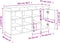 vidaXL - Schoenenbank - 102x32x50 - cm - bewerkt - hout - sonoma - eikenkleurig