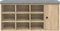 vidaXL - Schoenenbank - 102x32x50 - cm - bewerkt - hout - sonoma - eikenkleurig