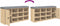 vidaXL - Schoenenbank - 102x32x50 - cm - bewerkt - hout - sonoma - eikenkleurig