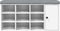 vidaXL - Schoenenbank - 102x32x50 - cm - bewerkt - hout - wit