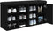vidaXL - Schoenenbank - 102x32x50 - cm - bewerkt - hout - zwart