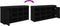 vidaXL - Schoenenbank - 102x32x50 - cm - bewerkt - hout - zwart