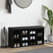 vidaXL - Schoenenbank - 102x32x50 - cm - bewerkt - hout - zwart