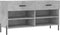 vidaXL - Schoenenbank - 102x35x55 - cm - bewerkt - hout - betongrijs