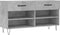 vidaXL - Schoenenbank - 102x35x55 - cm - bewerkt - hout - betongrijs