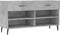 vidaXL - Schoenenbank - 102x35x55 - cm - bewerkt - hout - betongrijs