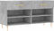 vidaXL - Schoenenbank - 102x35x55 - cm - bewerkt - hout - betongrijs