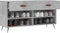 vidaXL - Schoenenbank - 102x35x55 - cm - bewerkt - hout - betongrijs