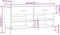 vidaXL - Schoenenbank - 102x35x55 - cm - bewerkt - hout - betongrijs