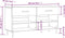 vidaXL - Schoenenbank - 102x35x55 - cm - bewerkt - hout - betongrijs