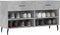 vidaXL - Schoenenbank - 102x35x55 - cm - bewerkt - hout - betongrijs