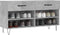 vidaXL - Schoenenbank - 102x35x55 - cm - bewerkt - hout - betongrijs