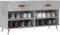 vidaXL - Schoenenbank - 102x35x55 - cm - bewerkt - hout - betongrijs