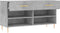 vidaXL - Schoenenbank - 102x35x55 - cm - bewerkt - hout - betongrijs