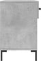 vidaXL - Schoenenbank - 102x35x55 - cm - bewerkt - hout - betongrijs