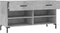 vidaXL - Schoenenbank - 102x35x55 - cm - bewerkt - hout - betongrijs