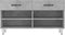 vidaXL - Schoenenbank - 102x35x55 - cm - bewerkt - hout - betongrijs