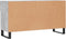 vidaXL - Schoenenbank - 102x35x55 - cm - bewerkt - hout - betongrijs