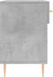 vidaXL - Schoenenbank - 102x35x55 - cm - bewerkt - hout - betongrijs