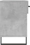 vidaXL - Schoenenbank - 102x35x55 - cm - bewerkt - hout - betongrijs
