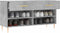 vidaXL - Schoenenbank - 102x35x55 - cm - bewerkt - hout - betongrijs