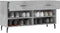 vidaXL - Schoenenbank - 102x35x55 - cm - bewerkt - hout - betongrijs