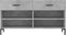 vidaXL - Schoenenbank - 102x35x55 - cm - bewerkt - hout - betongrijs