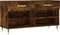 vidaXL - Schoenenbank - 102x35x55 - cm - bewerkt - hout - gerookt - eikenkleurig
