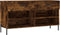 vidaXL - Schoenenbank - 102x35x55 - cm - bewerkt - hout - gerookt - eikenkleurig
