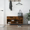 vidaXL - Schoenenbank - 102x35x55 - cm - bewerkt - hout - gerookt - eikenkleurig