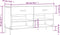 vidaXL - Schoenenbank - 102x35x55 - cm - bewerkt - hout - gerookt - eikenkleurig