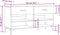 vidaXL - Schoenenbank - 102x35x55 - cm - bewerkt - hout - gerookt - eikenkleurig