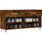 vidaXL - Schoenenbank - 102x35x55 - cm - bewerkt - hout - gerookt - eikenkleurig