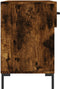 vidaXL - Schoenenbank - 102x35x55 - cm - bewerkt - hout - gerookt - eikenkleurig