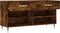 vidaXL - Schoenenbank - 102x35x55 - cm - bewerkt - hout - gerookt - eikenkleurig